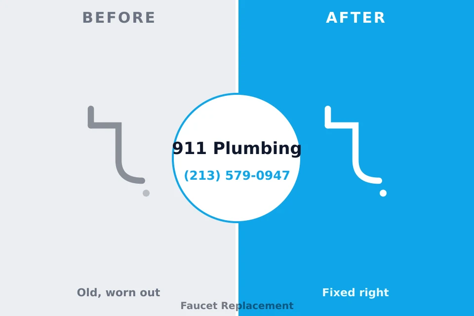 Before and after: plumbing company Waskom, TX